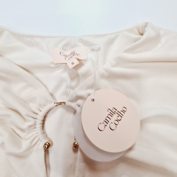 Camila Coelho Reyes Bodysuit in Beige Small - Picture 6 of 15